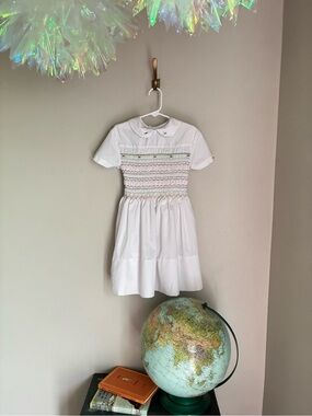 Back to School Rosebud Creations Smocked Collared Classic Heritage Dress Size 4T